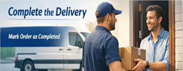 Magánszemély megerősíti a kézbesítés teljesítését a szállítás befejezése után az ExusTrans-on